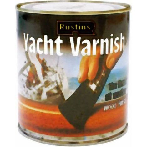 Rustins Yacht Varnish Gloss 500ml - Durable Marine-Grade Protective Finish for Boats and Yachts