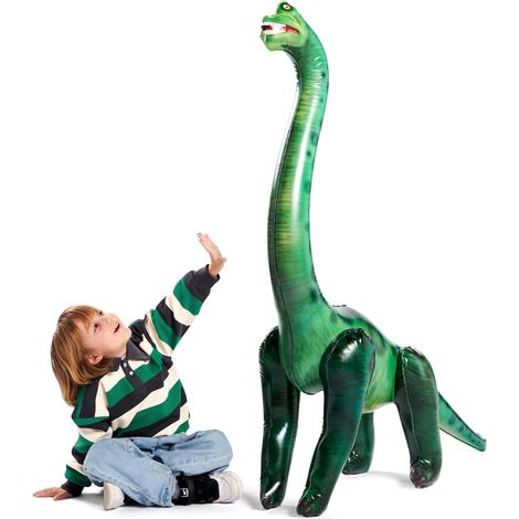129cm Inflatable Dinosaur Toy Brachiosaurus for Pool Party Decorations, Birthday Party Gift, Gift for Kids and Adults (1/5)