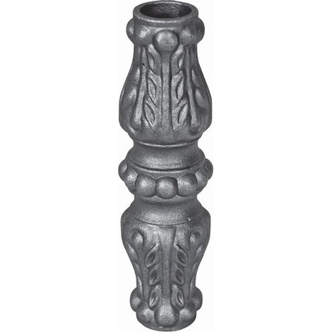 Deco Fer Forge – Garniture pour barreaux de Ø16 – Fonte galvanisable à visser – Hauteur 130mm largeur 38mm – Décoration fer forgé (1/5)