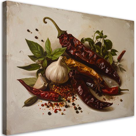 Quadro su tela, Spezie peperoni rossi, 60x40 (1/5)