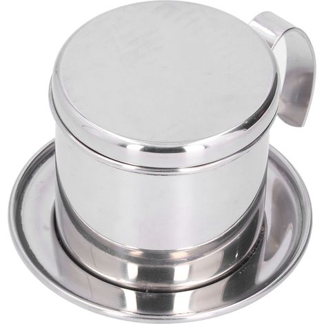 Vietnamesischer Kaffeefilter, traditionelle wiederverwendbare Edelstahl-Kaffeekanne für Cafés (1/5)