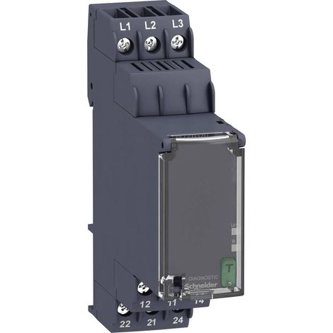 Relè di monitoraggio 208, 208 - 480, 480 V/DC, V/AC 2 scambi Schneider Electric RM22TG20 1 pz.