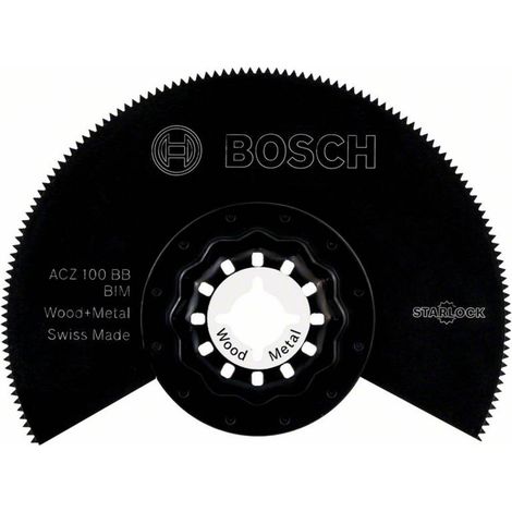 Bosch 1x lame de scie segment BIM Starlock ACZ 100 BB Wood and Metal - 2608661633