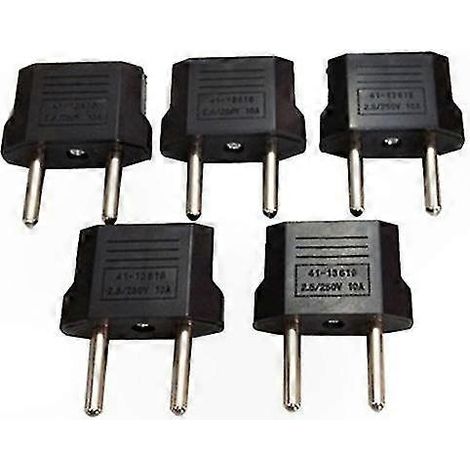 5-teiliges Universal-Reiseadapter-Set für EU-Stecker, Steckerkonverter von AUS/AU auf Europa, weltweites Ladegerät für elektronische Geräte (1/5)