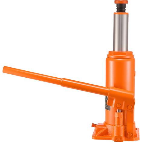 Mophorn Cric a Bottiglia Pneumatico Idraulico da 10 Tonnellate con Intervallo di Sollevamento da 235 a 470 mm, Martinetto Manuale con Pompa per Auto, Camion e SUV, Rosso