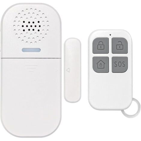 Alarme de porte sonore et lumineuse à volume réglable 130 dB avec télécommande, 5 modes pour la sécurité de la maison et la protection de la zone de la piscine (1/5)