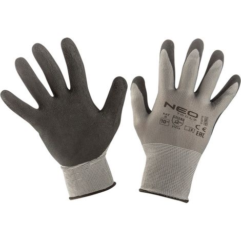 Neo Tools Gants de travail - Modèle 97-617-10 - Taille 10 - Confortables et résistants - Idéaux pour le bricolage (1/4)