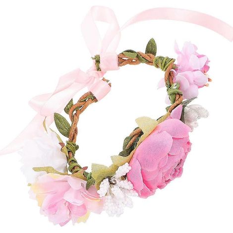 Collar rosa con forma de flor para gatos, ideal para mascotas. Collar con forma de corona de imitación. (1/5)