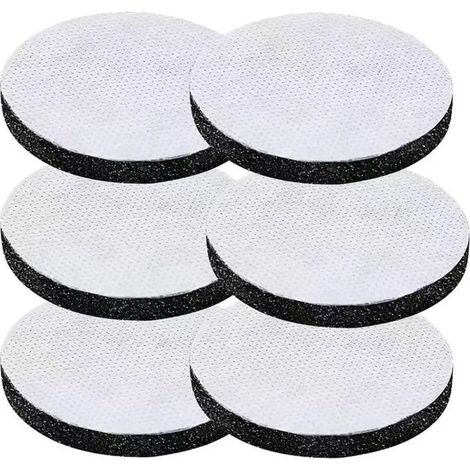 Lot de 6 filtres à eau de remplacement – Charbon actif – Format disque – Réduit chlore et impuretés – Pour bouteilles et carafes (1/4)