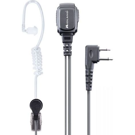 Midland microfono auricolare pneumatico ptt per G5XT G7 G8 G9 - MA31-L PRO C1497 (ATTACCO MIDLAND)
