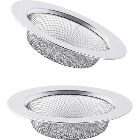 Spülbeckenstöpsel aus Edelstahl – 2er-Pack – 7,8 cm – Korrosions- und rostbeständig – Effektiver Filter für Küche und Bad (1/5)