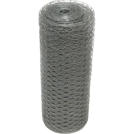 Galvanised Chicken Wire Mesh Fencing 2" X 72" - 25M Roll (Poultry Net Garden Fence)