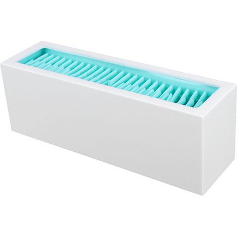 Silikon-Kosmetikaufbewahrungsbox, Lippenstift-Aufbewahrungsbox, Make-up-Organizer, Aufbewahrungsbehälter für Kosmetikartikel (Weiß/Blau) (1/5)