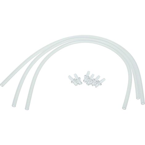 vhbw 3x Milk Hose Set compatible with Jura Z6, J9, S8, J8, Z5, Z10, X5, WE8 Coffee Machine - 6x connection adapter, 3x milk tube (1/4)