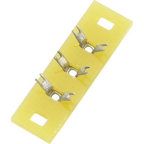 TRU COMPONENTS  Lötleiste einreihig Polzahl Gesamt 3 Epoxyd (L x B x H) 30 x 9 x 1.5 mm 1 St.