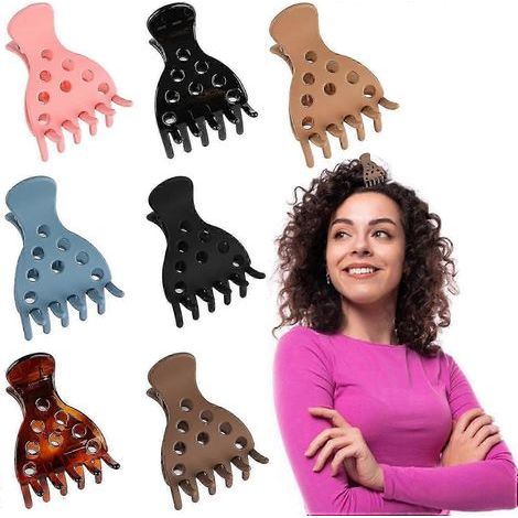 Lot de 7 pinces à cheveux pour donner du volume aux racines, accessoires de coiffure, pinces volumisantes pour cheveux bouclés, sans marques, pour un effet volume naturel.