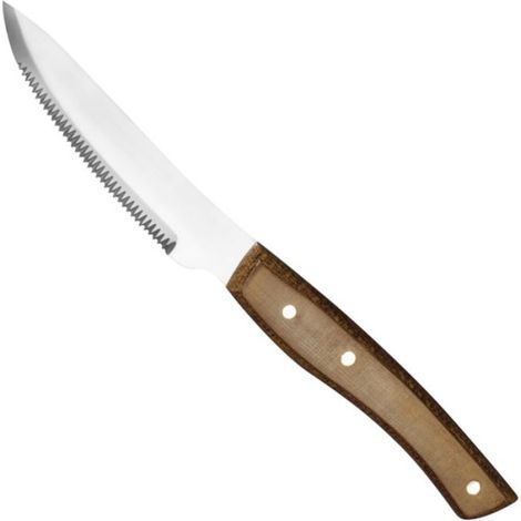 Couteau À Steak - Lame Dentelée 120 Mm - Manche En Fibre - 1 Pièce