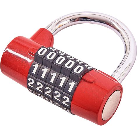 Combination Padlock 5 Digit Security Lock Shed Garage Bike Motorbike T1144 (1/3)