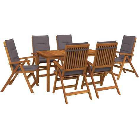 7-Piece Garden Dining Set 6-Posti Antracite vidaXL (1/5)