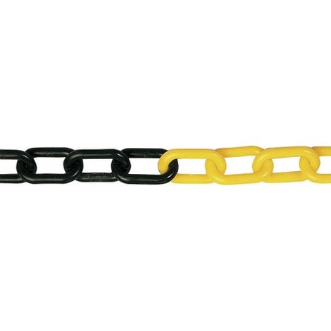 CADENA PLAST.6MM.AMARIL./NEGRO 25M - EHLIS