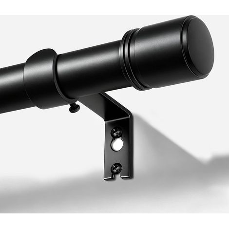 Tringle Rideau Extensible 80-148 cm, 25 mm Tringle a Rideau Noire (1/5)