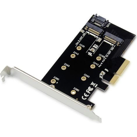 Conceptronic EMRICK 2-in-1-M.2-SSD-PCIe-Adapter SATA AHCI NVMe