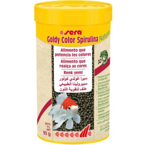 Sera Goldy Color Spirulina Nature - Alimento Potenciador de Colores para Carpas Doradas