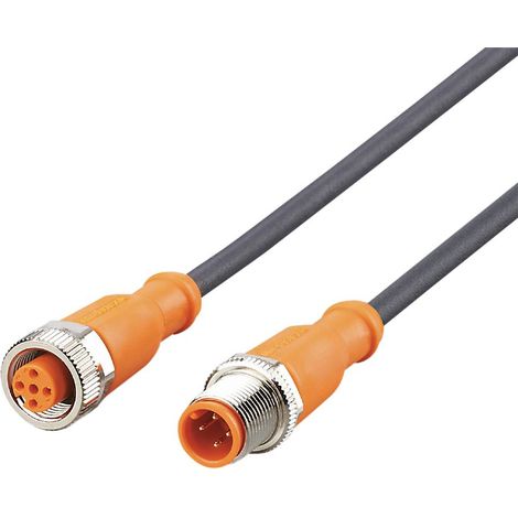 ifm Electronic EVC014 Jonction mâle, droit, femelle, droit 5 m Nombre de pôles: 4, 5 1 pc(s) Y981973