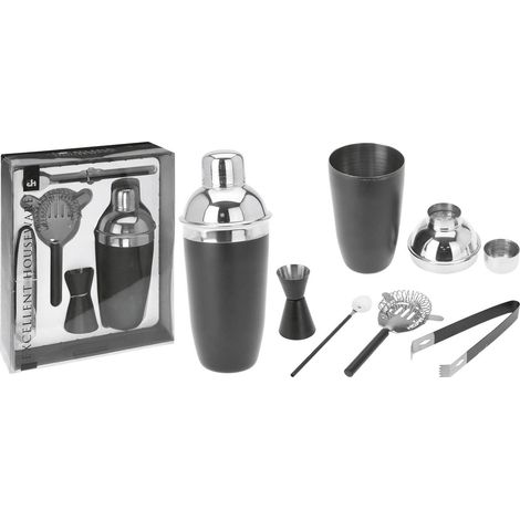 Juego de accesorios de barman 5 piezas negro
