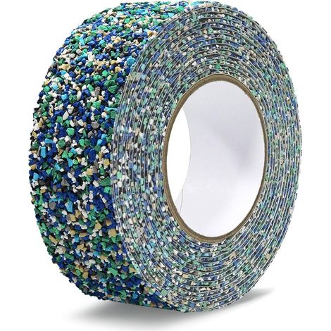 Ruban Antidérapant en Caoutchouc PET Bleu 50mmx5m Ruban adhésif antidérapant Bande en caoutchouc friction Bande antidérapante pour escaliers Escaliers douche Bacs piscine Zones humides (1/5)