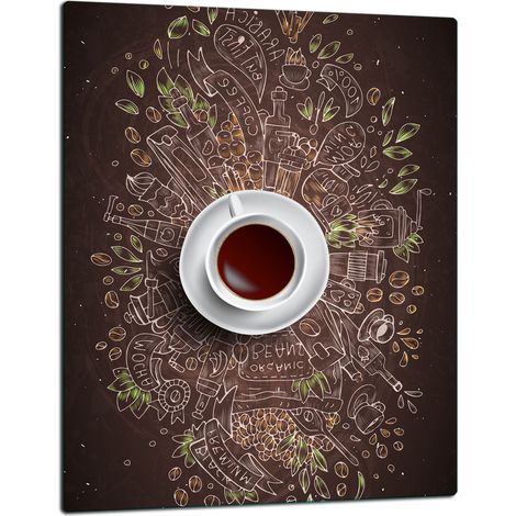 TAGLIERE IN VETRO 40x52 CAFFÈ (1/5)