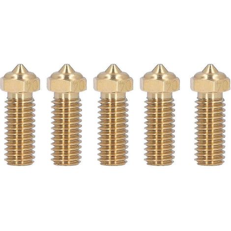 Cinq buses en laiton de 0,4 mm pour imprimante 3D, compatibles avec les imprimantes intelligentes QIDI X Max3 Smart3 Plus3. (1/5)