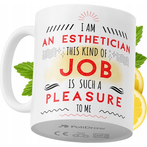 Lustige Tasse für Kosmetikerinnen – Kaffee- oder Teetasse mit witzigem Textdesign – ideal für Geburtstage, Namenstage, Feiertage und besondere Anlässe. Hochwertige Tasse für Zuhause, Büro und Arbeit. 
