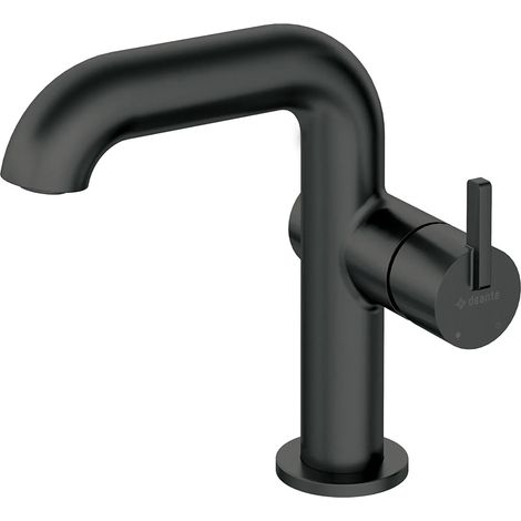 Waschbeckenarmatur mit rechteckigem Auslauf, schwarz, SILIA-30 (1/2)