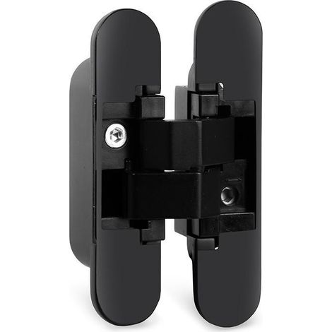 BISAGRA INVISIBLE MODELO WING 110 5×60MM - APERTURA 180°  45KG EN ACABADO NEGRO MATE, BLANCO MATE O NIQUEL SATINADO (1/3)