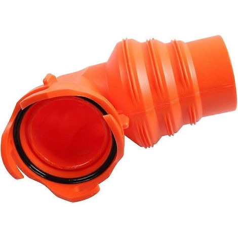 Abwasserschlauchanschlussadapter für Wohnmobile, 90°-Abwasseranschluss mit Abdeckung, Abwasserschlauchverbinder, Wohnmobilzubehör (1/5)