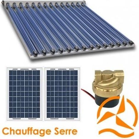 Kit chauffage solaire - HD4K - 2,6 m² capteur - Autonome - Résistant au gel