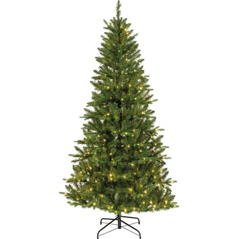 Sapin de Noël Bretton Fir vert avec 400 LED Ø110 H210 cm (1/3)