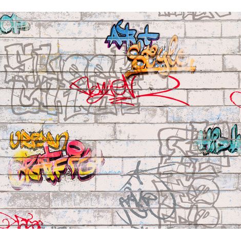 A.S. Creation Boys & Girls 6 935611 Papiertapete Muster & Motive 0.53 m x 10.05 m Grau (1/5)