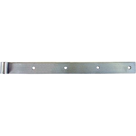 Penture Droite Bout Carre - 35x4 - ø14 - Lg400 - Inox (1/2)