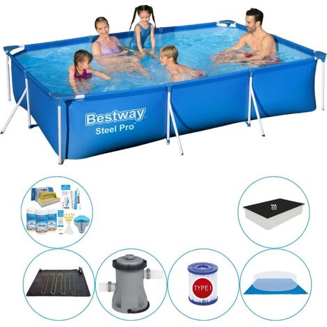 Bestway Bestway Steel Pro Rectangulaire - 300x201x66 cm - 7-pièces S21570 (1/5)