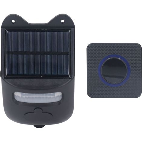 Solarbetriebene Infrarot-Türklingel mit Bewegungsmelder für die Küchenzeile, kabelloser Alarm für Bauernhof, Camping, Haus und Garten, EU-Stecker 110–240 V (1/5)