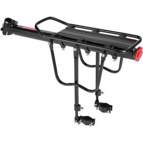 Porte-bagages arrière support de siège arrière en alliage d'aluminium, système de dégagement rapide, charge maximale 50 kg pour vélo (1/2)