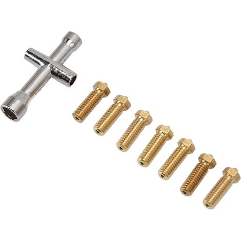 3D-Drucker-Düsenset, Extruderdüsen aus Messing, Druckerzubehör, 0,2 mm, 0,3 mm, 0,4 mm, 0,6 mm, 0,8 mm, 1,0 mm, 1,2 mm (1/5)
