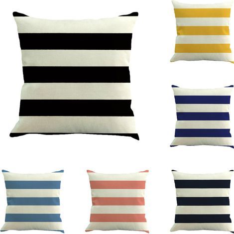 BRAVIX Lot de 6 Housses de Coussin Taie d'oreiller Decoration de Canapé Décoration pour Chambre, canapé, Lit,Jardin (45x45cm) (1/5)