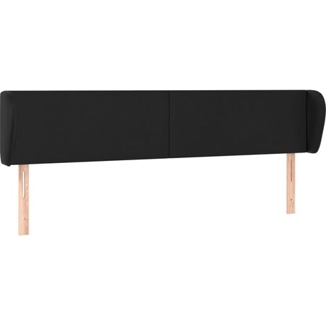Maison Exclusive - Kopfteil mit Ohren Schwarz 203x23x78/88 cm Kun