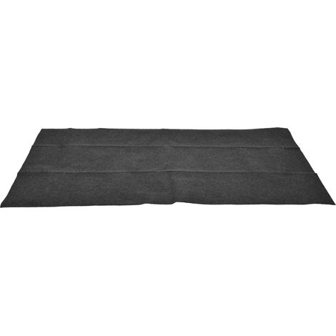 BBQ Floor Mat Outdoor Flame Retardant Barbecue Mat BBQ Oil Pad for Camping Hiking71.7x35.8in Right Angle