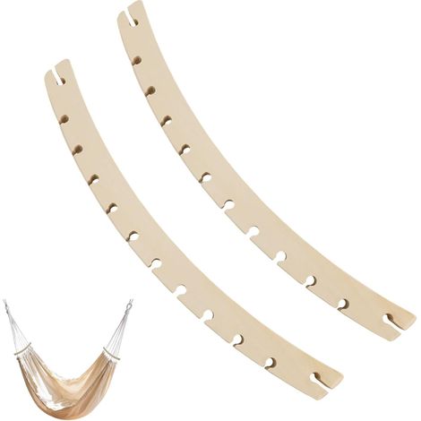 Lot de 2 Barres d'Écartement Détachables pour Hamac, Barres Transversales en Bois Robustes et Légères pour Hamacs Suspendus en Extérieur Jardin Terrasse Camping (1/5)