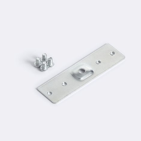 Raccord Droit pour Rail Magnétique Suspendu 20mm  Noir