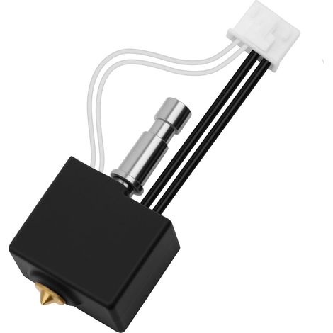 L'extrémité chaude Kobra S1 (remplacement, non originale) est livrée avec une buse en laiton de 0,4 mm, un ensemble de fils de thermistance de bloc chauffant et un manchon en silicone (1/5)
